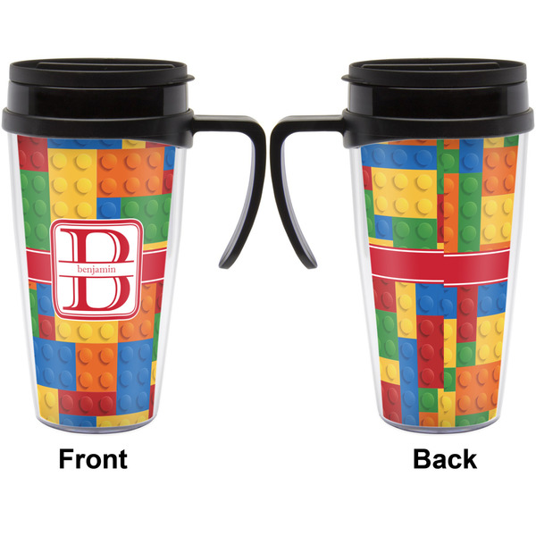 Building Blocks Travel Mug with Black Handle - Approval
