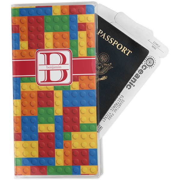 Custom Building Blocks Travel Document Holder