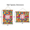 Building Blocks Wall Hanging Tapestries - Parent/Sizing
