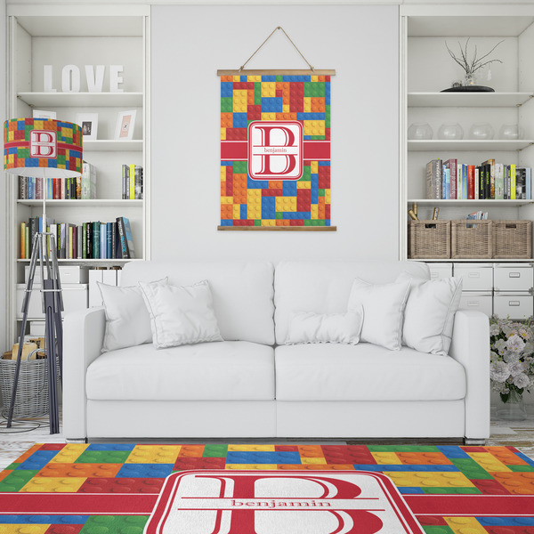 Building Blocks Wall Hanging Tapestry - Portrait - IN CONTEXT