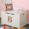 Building Blocks Wall Letter Decal Small on Toy Chest