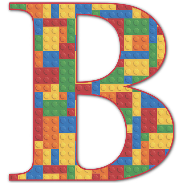 Custom Building Blocks Letter Decal - Large (Personalized)