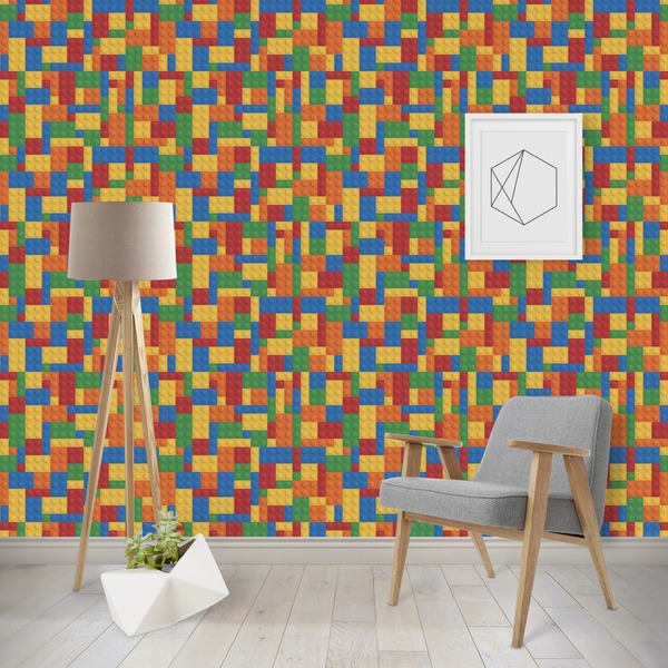 Custom Building Blocks Wallpaper & Surface Covering (Water Activated - Removable)