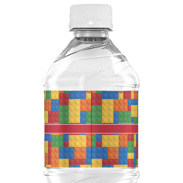 Building Blocks Water Bottle Label - Back View