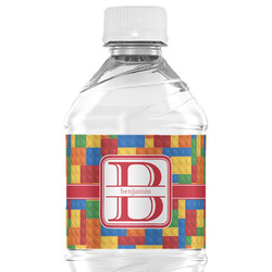 Building Blocks Water Bottle Labels - Custom Sized (Personalized)