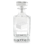Building Blocks Whiskey Decanter - 26 oz Square (Personalized)
