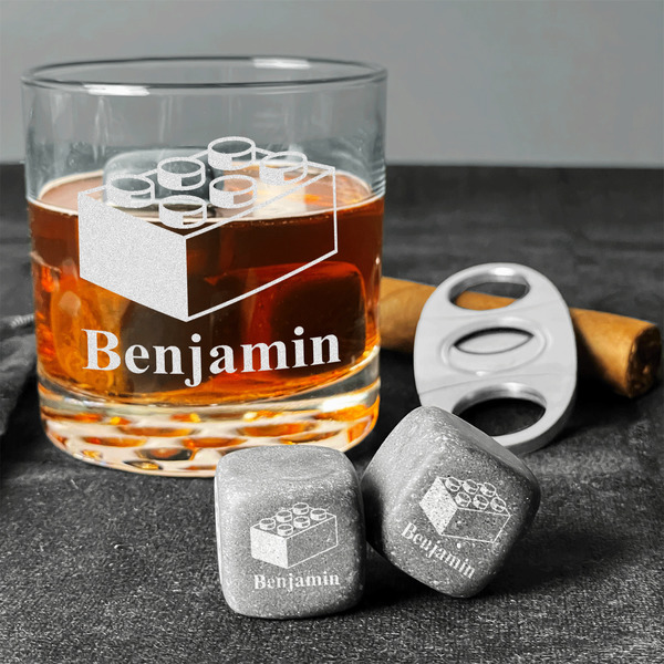 Building Blocks Whiskey Stones - Set of 3 - In Context