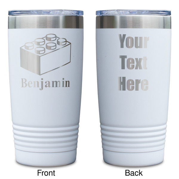 Building Blocks White Polar Camel Tumbler - 20oz - Double Sided - Approval
