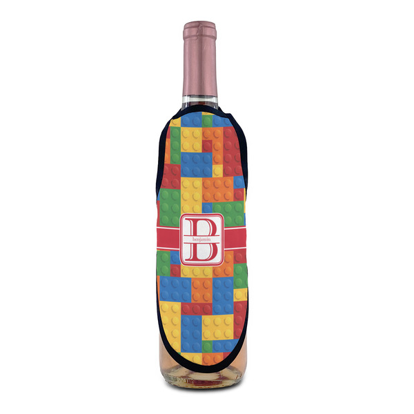 Building Blocks Wine Bottle Apron - IN CONTEXT