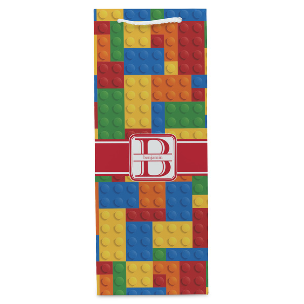 Building Blocks Wine Gift Bag - Gloss - Front