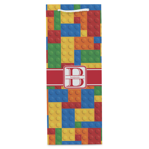 Building Blocks Wine Gift Bag - Matte - Front