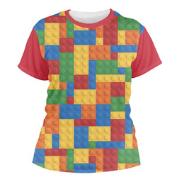 Building Blocks Women's Crew T-Shirt - Medium (Personalized)