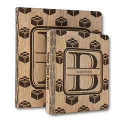Building Blocks Wood 3-Ring Binder (Personalized)