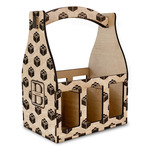 Building Blocks Wooden Beer Bottle Caddy (Personalized)