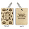 Building Blocks Wood Luggage Tags - Rectangle - Approval