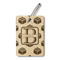 Building Blocks Wood Luggage Tag - Rectangle (Personalized)