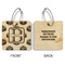 Building Blocks Wood Luggage Tags - Square - Approval