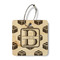 Building Blocks Wood Luggage Tags - Square - Front/Main