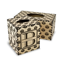 Building Blocks Wood Tissue Box Cover (Personalized)