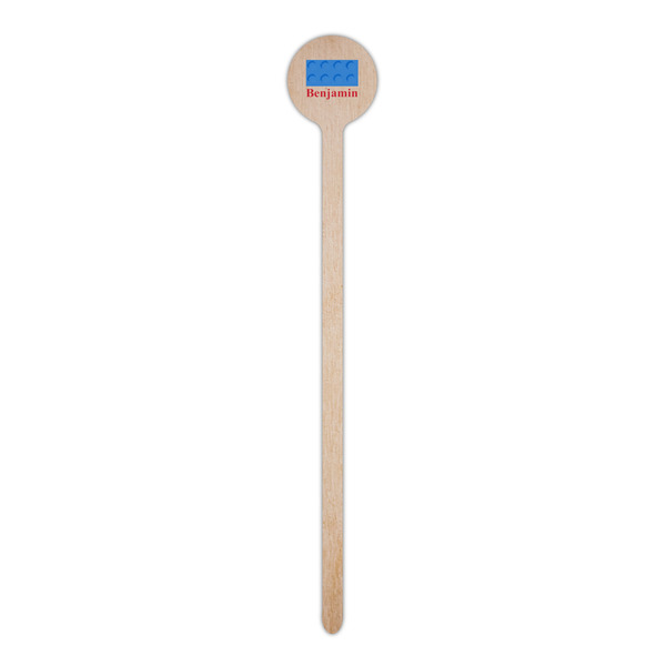 Building Blocks Wooden 6" Stir Stick - Round - Single Stick