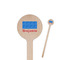 Building Blocks 7.5" Round Wooden Stir Sticks - Single Sided (Personalized)