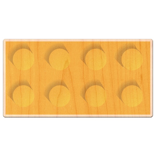 Custom Building Blocks Genuine Maple or Cherry Wood Sticker