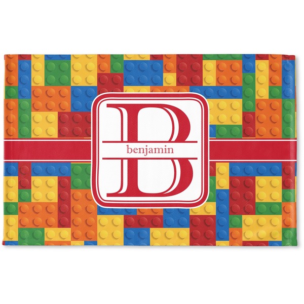 Custom Building Blocks Woven Mat (Personalized)