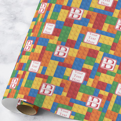 Building Blocks Wrapping Paper Roll - Large - Matte (Personalized)