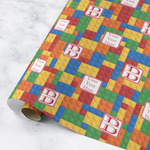 Building Blocks Wrapping Paper Roll - Medium - Matte (Personalized)