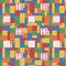 Building Blocks Wrapping Paper Square