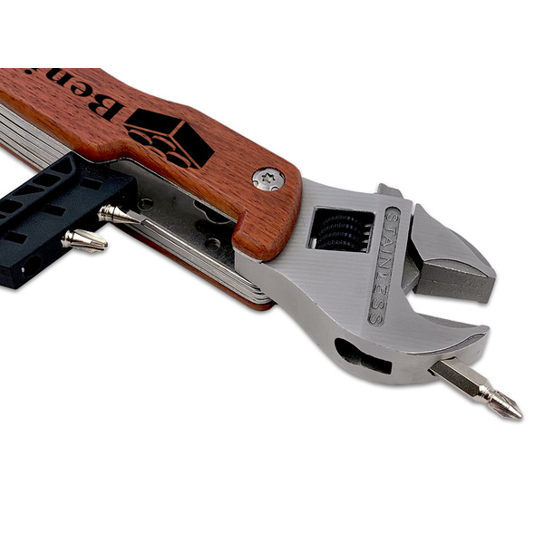 Building Blocks Wrench Multi-tool - DETAIL (back wrench with screw)