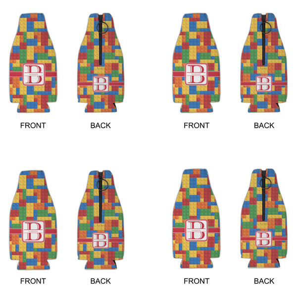 Building Blocks Zipper Bottle Cooler - Set of 4 - APPROVAL
