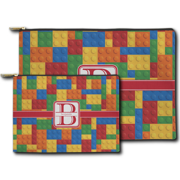 Building Blocks Zippered Pouches - Size Comparison