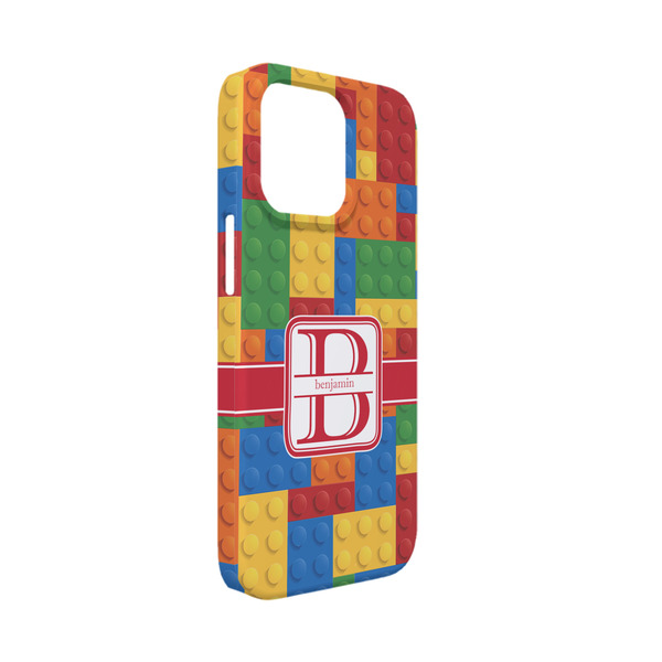Custom Building Blocks iPhone Case - Plastic - iPhone 13 Mini (Personalized)