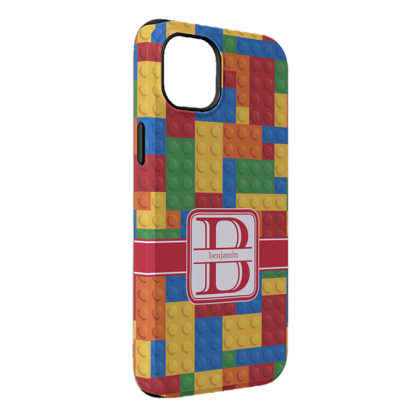 Custom Building Blocks iPhone Case - Rubber Lined - iPhone 14 Pro Max (Personalized)