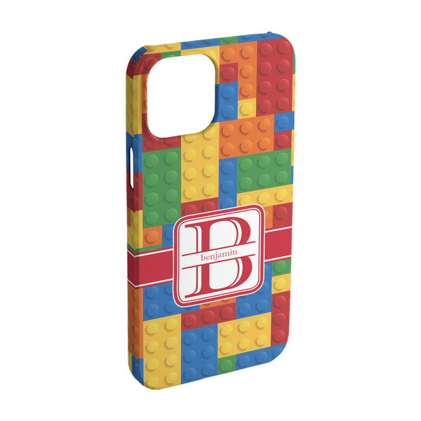 Custom Building Blocks iPhone Case - Plastic - iPhone 15 (Personalized)
