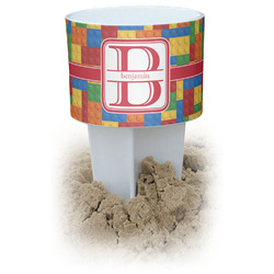 Building Blocks White Beach Spiker Drink Holder (Personalized)