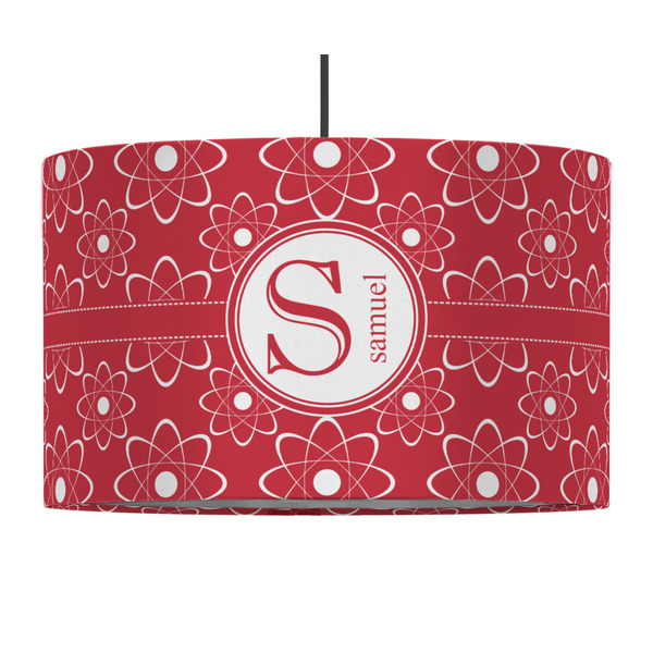 Custom Atomic Orbit 12" Drum Pendant Lamp - Fabric (Personalized)