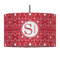 Atomic Orbit 12" Drum Pendant Lamp - Fabric (Personalized)