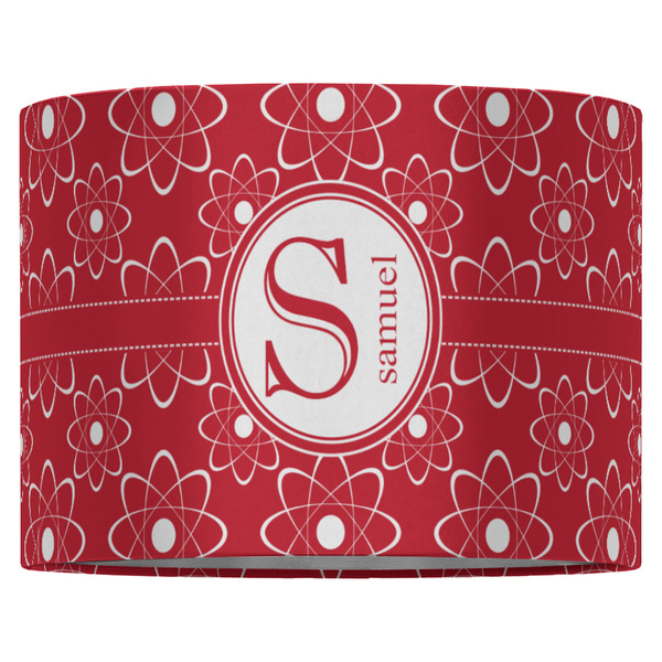 Atomic Orbit 16" Drum Lampshade - FRONT (Fabric)