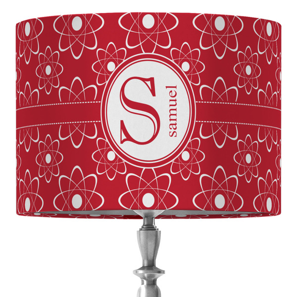 Custom Atomic Orbit 16" Drum Lamp Shade - Fabric (Personalized)