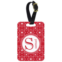 Atomic Orbit Metal Luggage Tag w/ Name and Initial