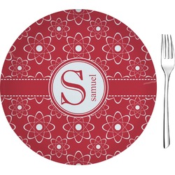 Atomic Orbit 8" Glass Appetizer / Dessert Plates - Single or Set (Personalized)