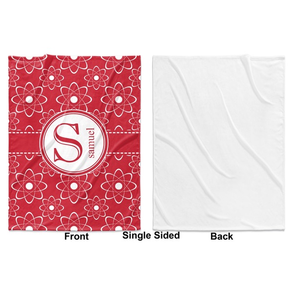 Atomic Orbit Baby Blanket (Single Side - Printed Front, White Back)