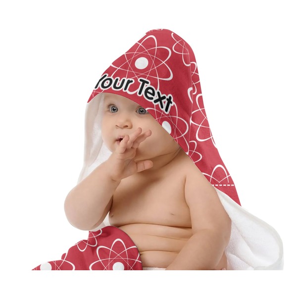 Atomic Orbit Baby Hooded Towel on Child