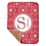 Atomic Orbit Sherpa Baby Blanket - 30" x 40" w/ Name and Initial