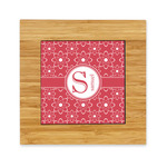 Atomic Orbit Bamboo Trivet with Ceramic Tile Insert (Personalized)