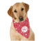 Atomic Orbit Dog Bandana Scarf w/ Name and Initial