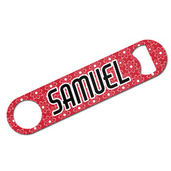 Atomic Orbit Bar Bottle Opener w/ Name and Initial