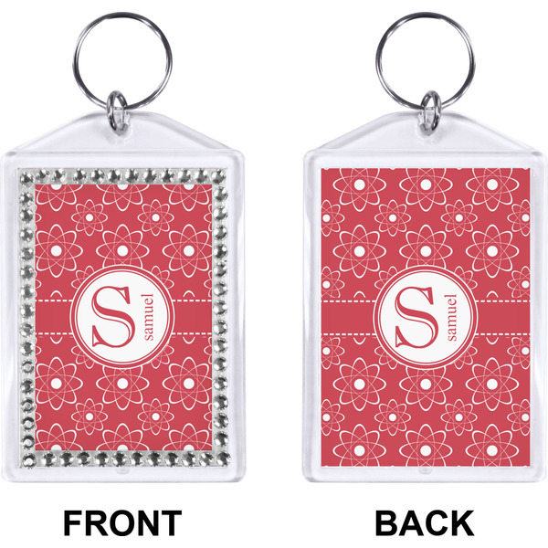 Atomic Orbit Bling Keychain (Front + Back)